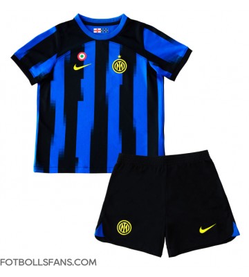 Inter Milan Replika Hemmatröja Barn 2023-24 Kortärmad (+ Korta byxor)